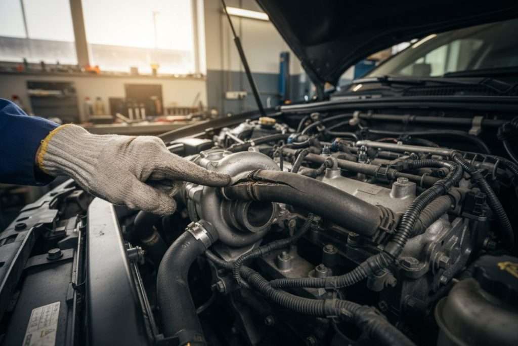 Durite turbo percée : pourquoi le voyant moteur s’allume ?