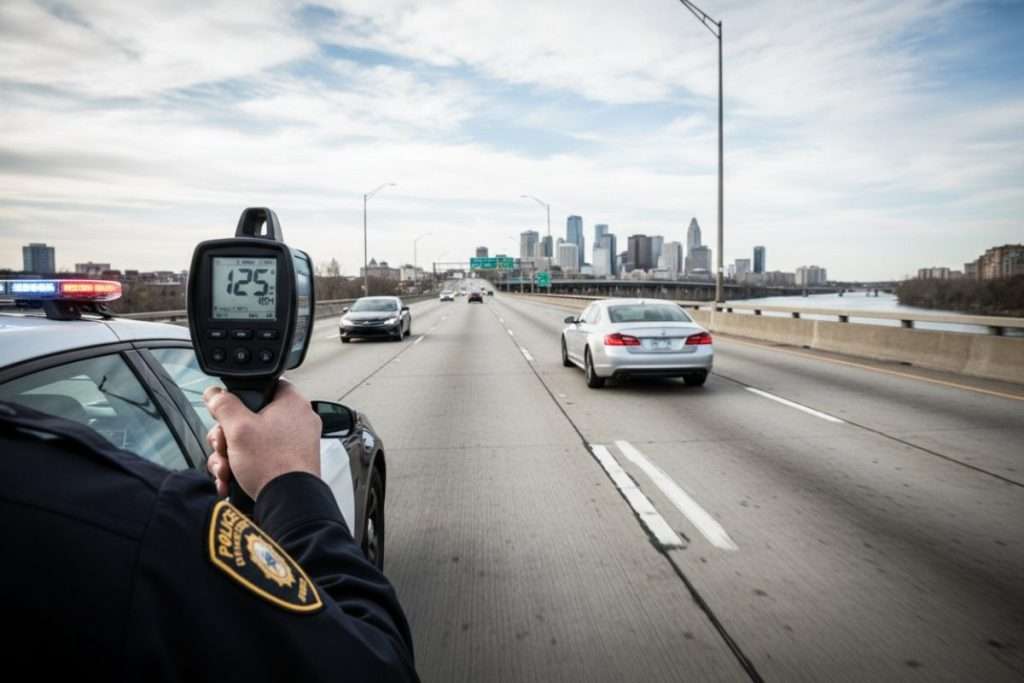 À quelle distance une voiture radar flash ?